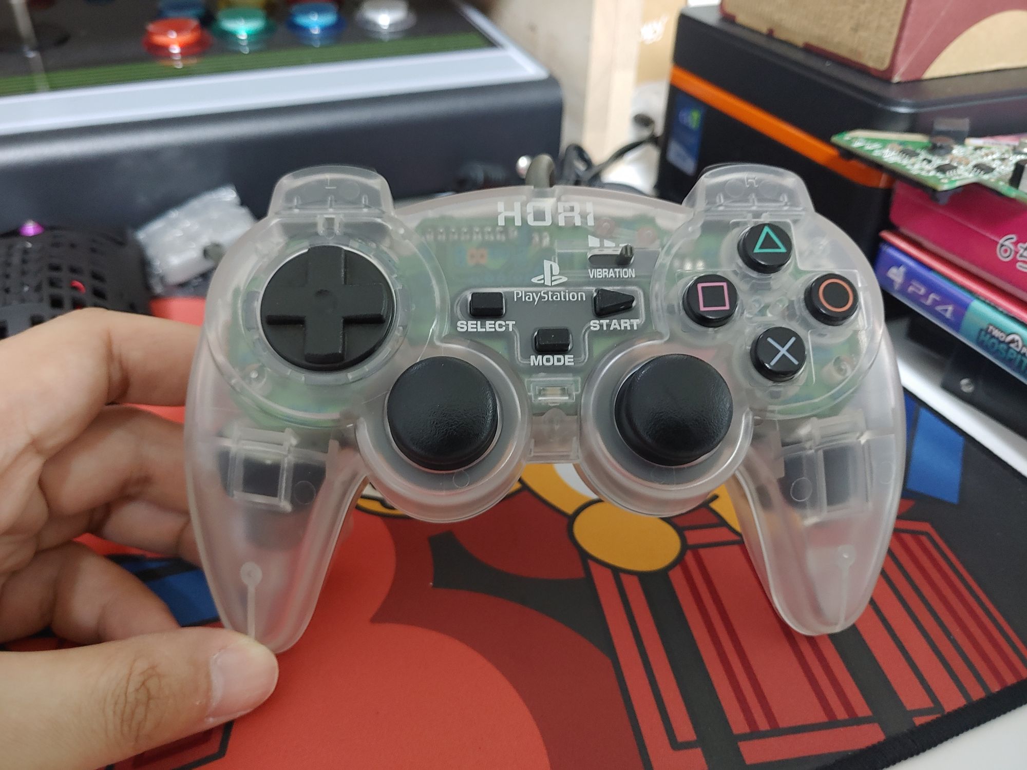PS1 호리 아날로그 진동패드 황변 복원 Retr0bright